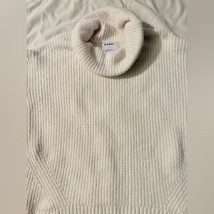 Old Navy Women's Ribbed Cowl Neck Sweater - Cream